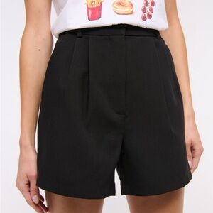Abercrombie & Fitch Black Sloane High Waist Shorts